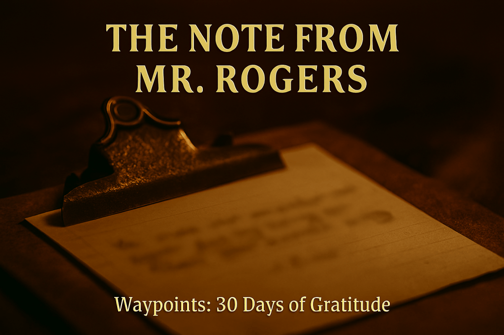 Waypoints: 30 Days of Gratitude | The Note from Mr.&nbsp;Rogers