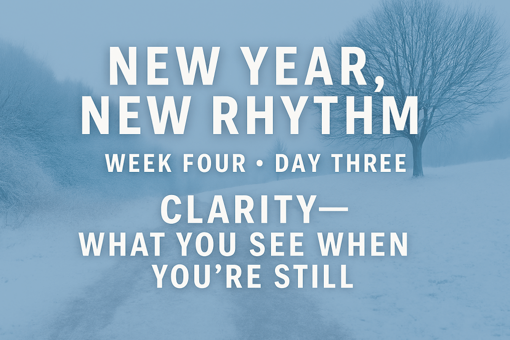 New Year, New Rhythm: 
Week Four • Day&nbsp;Three