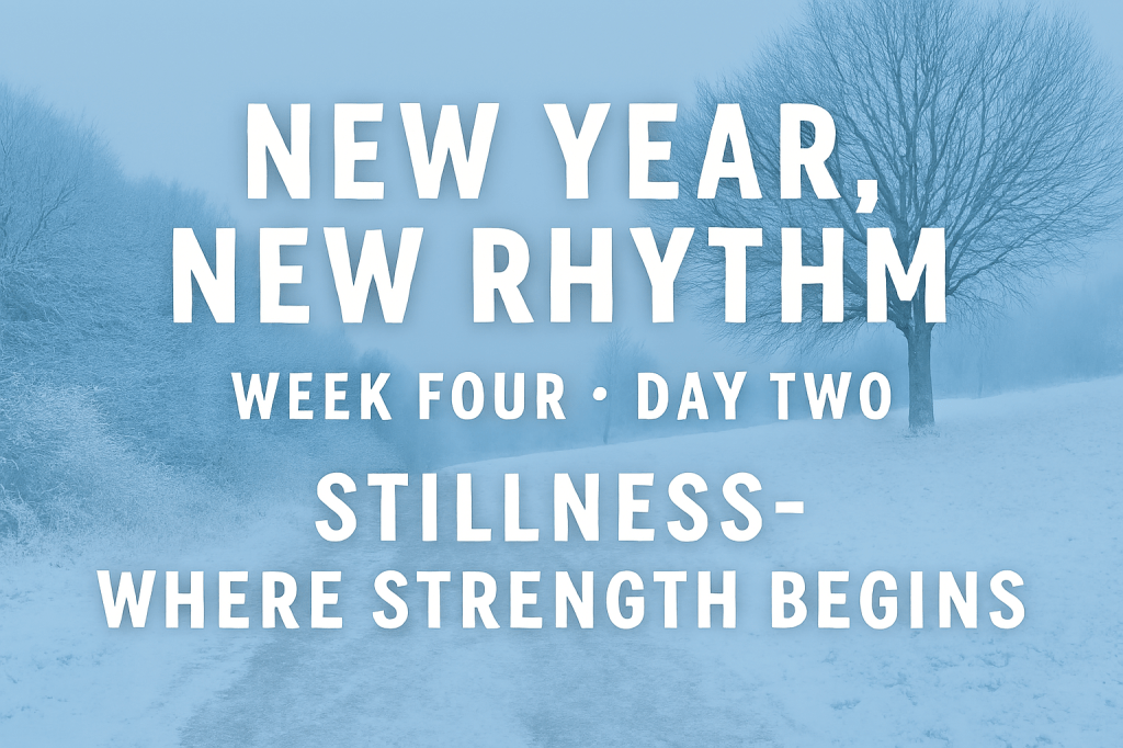 New Year, New Rhythm: 
Week Four • Day&nbsp;Two