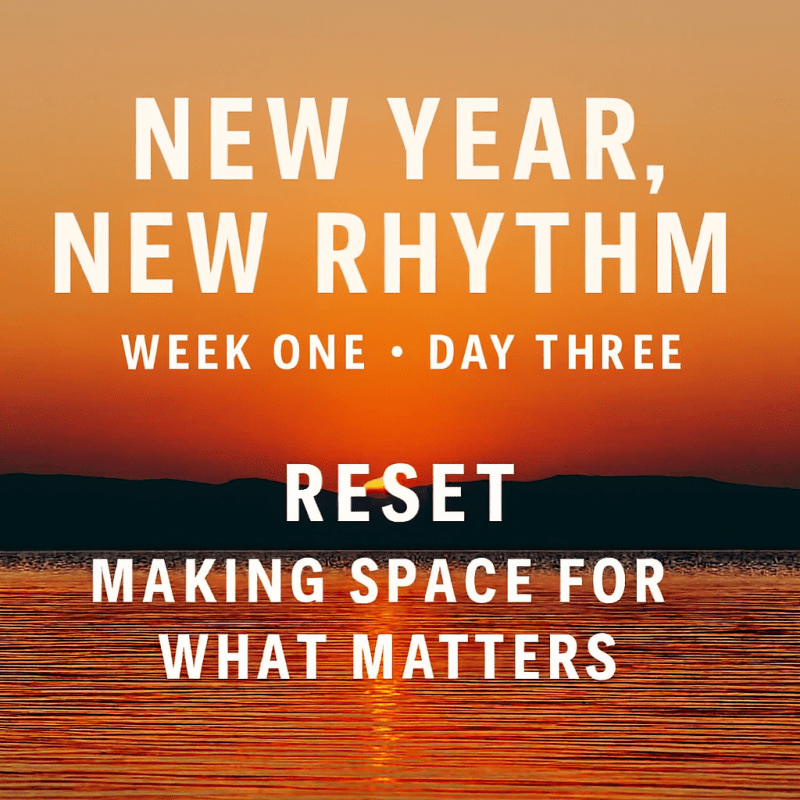 New Year, New Rhythm: 
Week One • Day&nbsp;Three