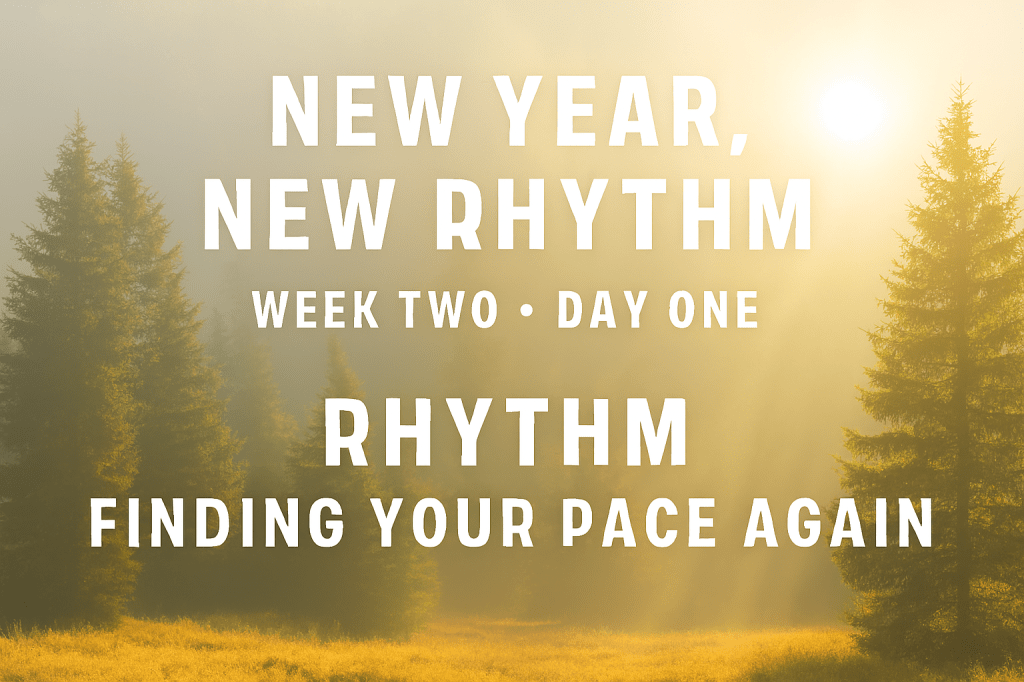 New Year, New Rhythm: 
Week Two • Day&nbsp;One