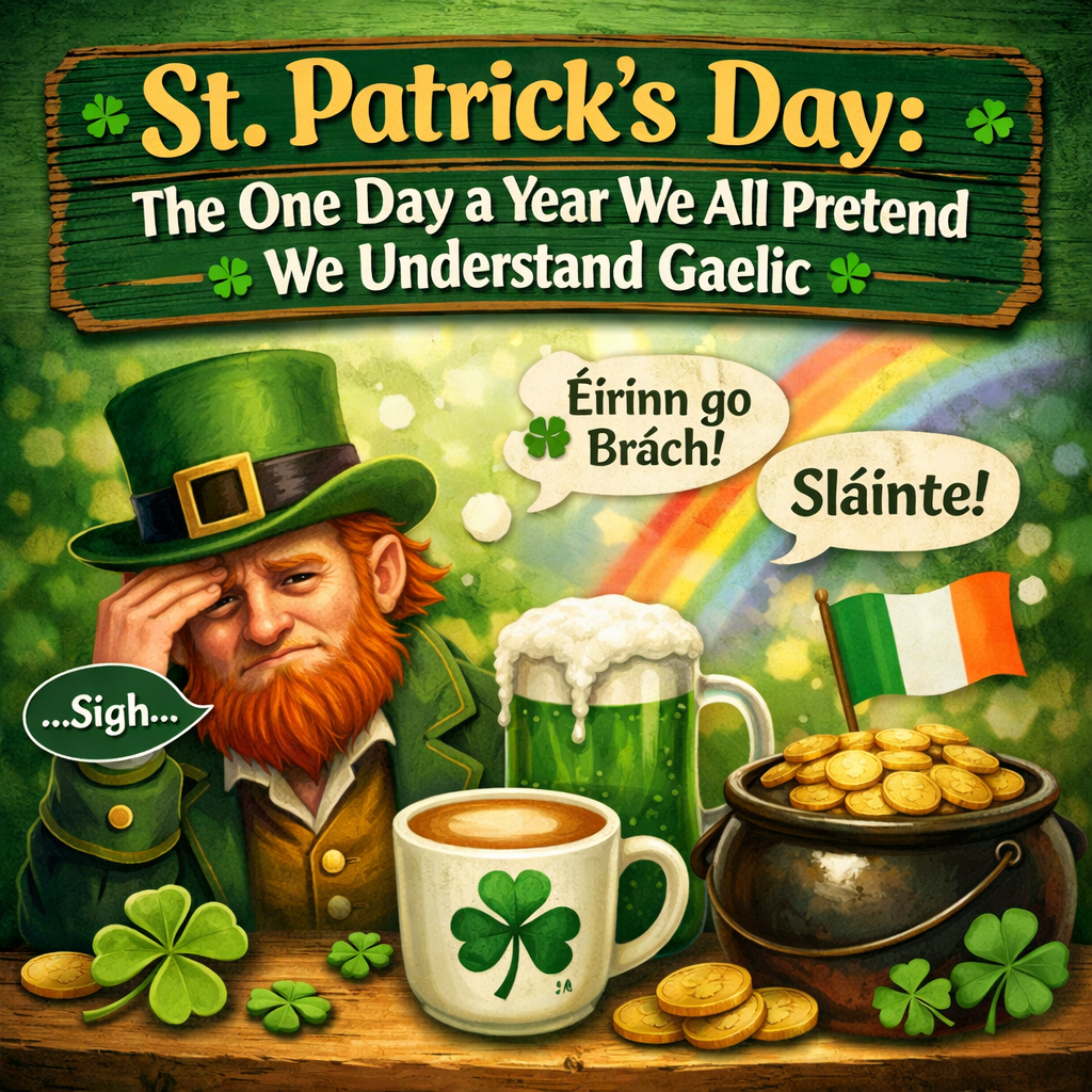 🍀 St. Patrick’s Day: The One Day a Year We All Pretend We Understand&nbsp;Gaelic
