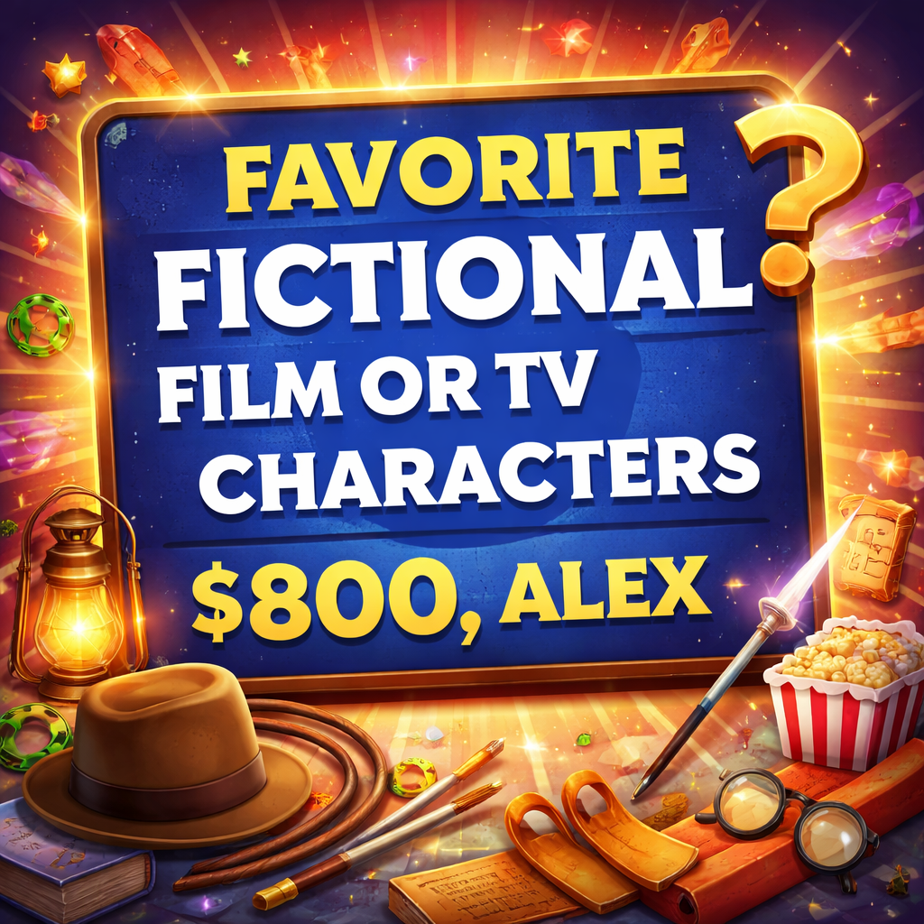Favorite Fictional Film or TV Characters for $800,&nbsp;Alex