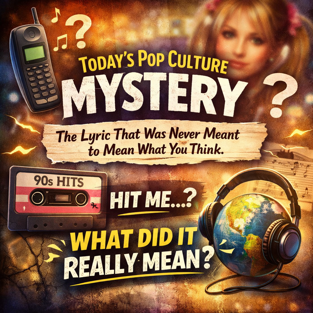 🕰️ Today’s Pop Culture Mystery: The Lyric That Was Never Meant to Mean What You&nbsp;Think