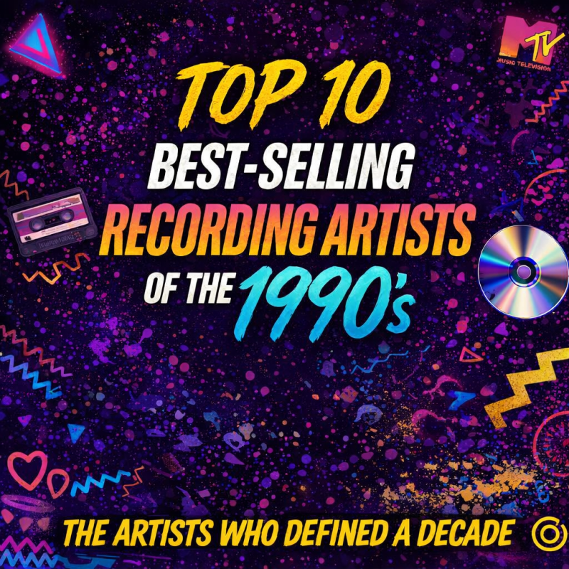 🌟 Top 10 Best‑Selling Recording Artists of the&nbsp;1990s