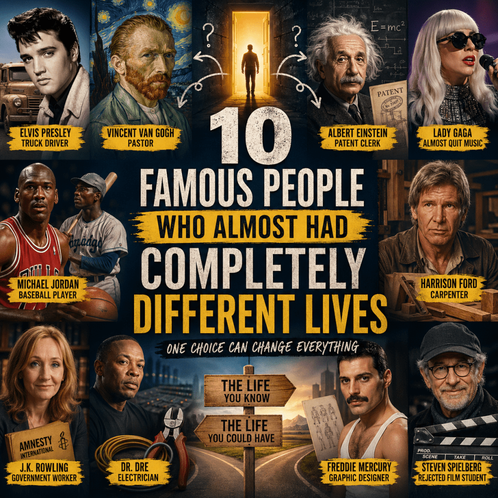 Ten Famous People Who Almost Had Completely Different&nbsp;Lives