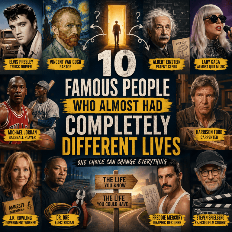 Ten Famous People Who Almost Had Completely Different Lives – MOTEVENTURE