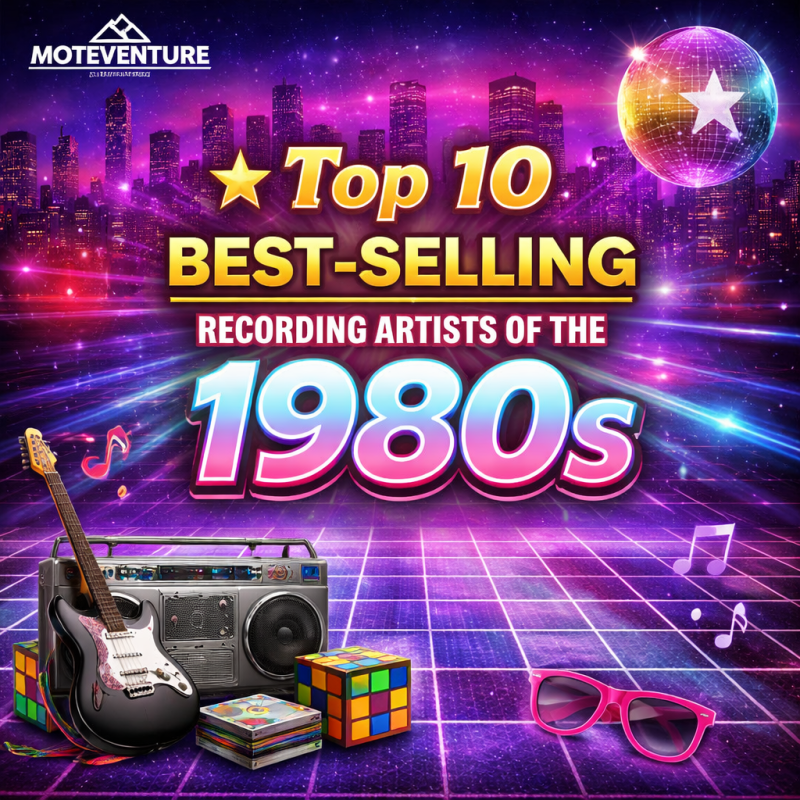🌟 Top 10 Best‑Selling Recording Artists of the&nbsp;1980s