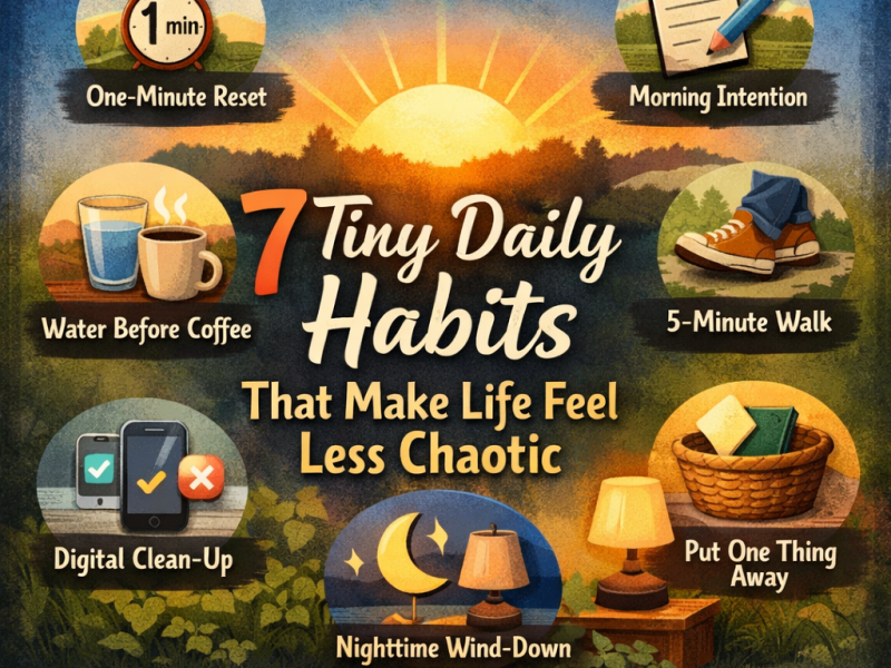 7 Tiny Daily Habits That Make Life Feel Less&nbsp;Chaotic