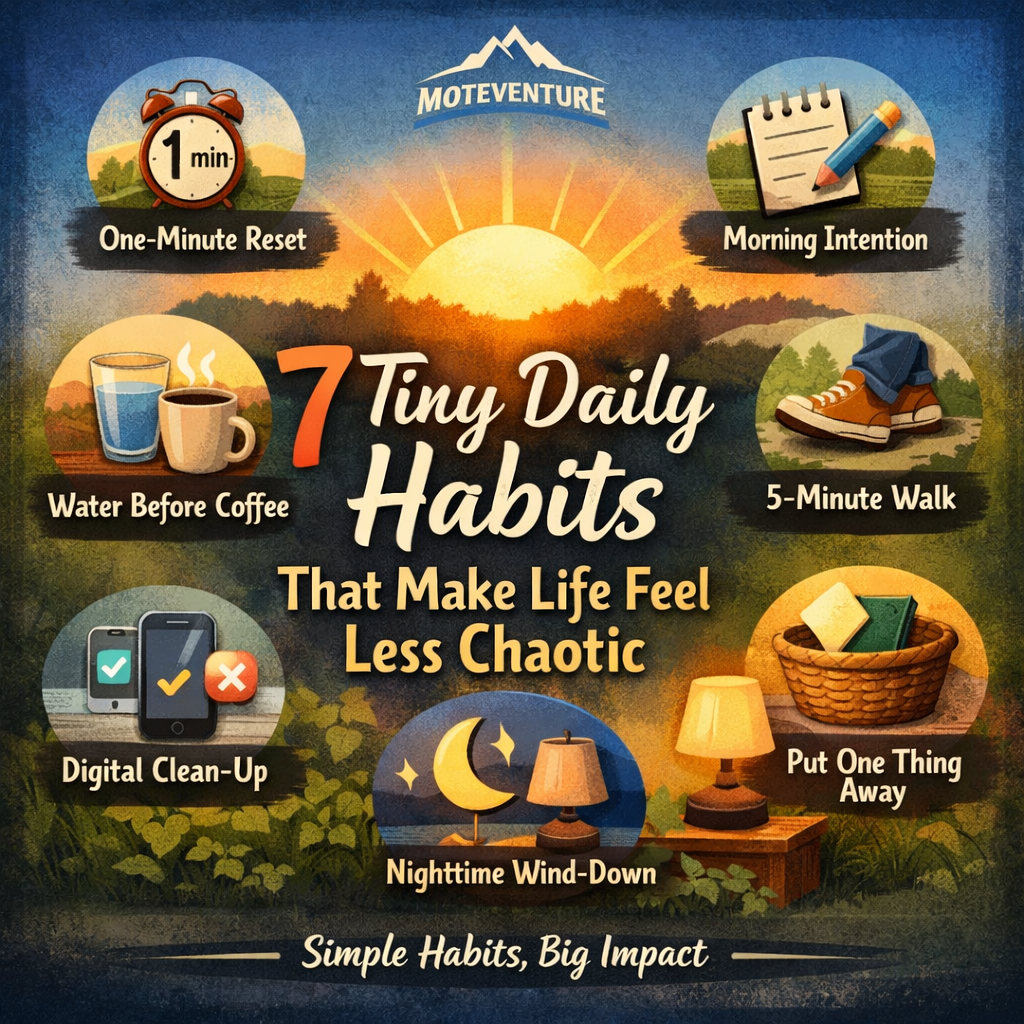 7 Tiny Daily Habits That Make Life Feel Less&nbsp;Chaotic