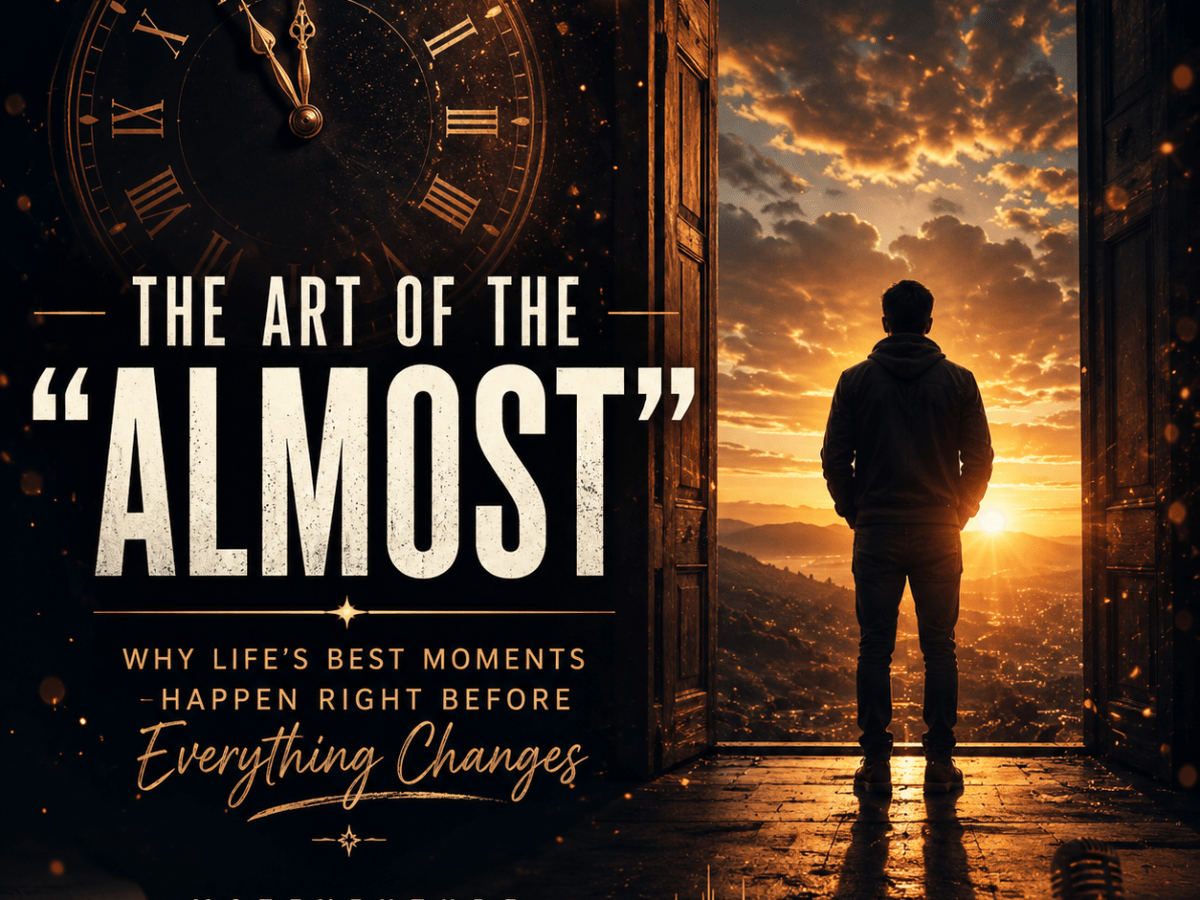 ⏳ The Art of the “Almost” — Why Life’s Best Moments Happen Right Before Everything Changes&nbsp;✨