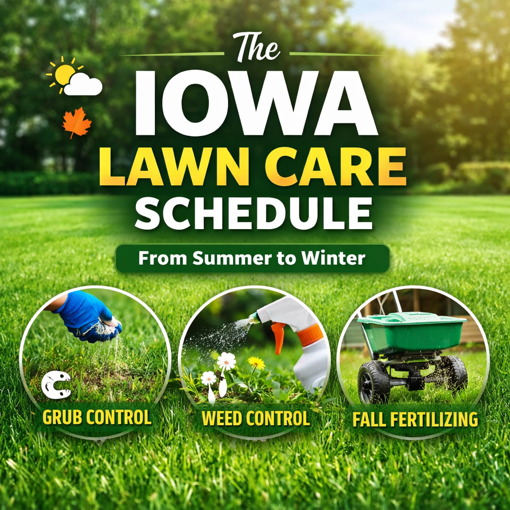 🌱 The Iowa Lawn Care Schedule You Actually Need (June →&nbsp;Winter)