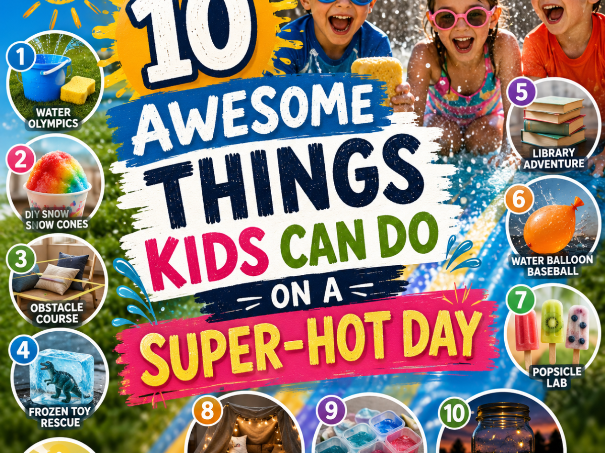 10 Awesome Things Kids Can Do on a Super‑Hot&nbsp;Day