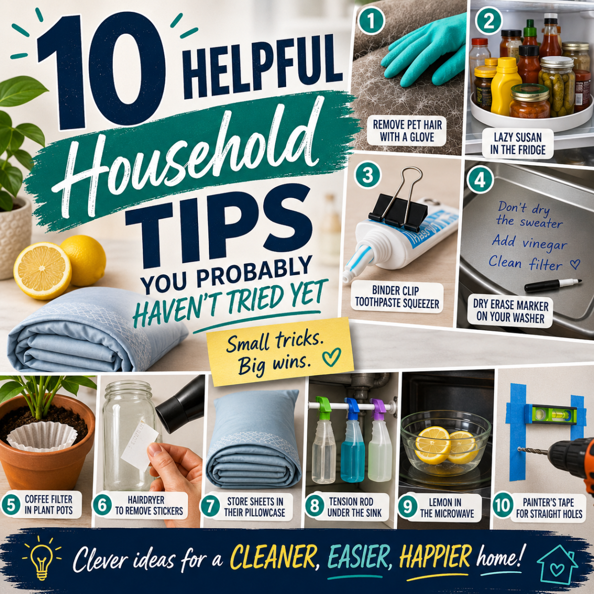 10 Helpful Household Tips You Probably Haven’t Tried&nbsp;Yet
