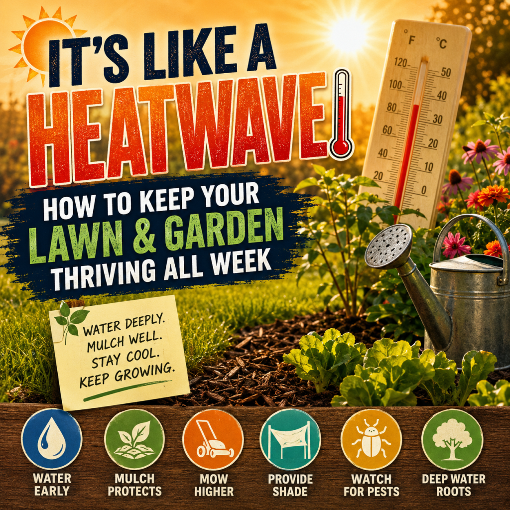 🌡️ It’s Like a Heatwave: How to Keep Your Lawn & Garden Thriving All&nbsp;Week