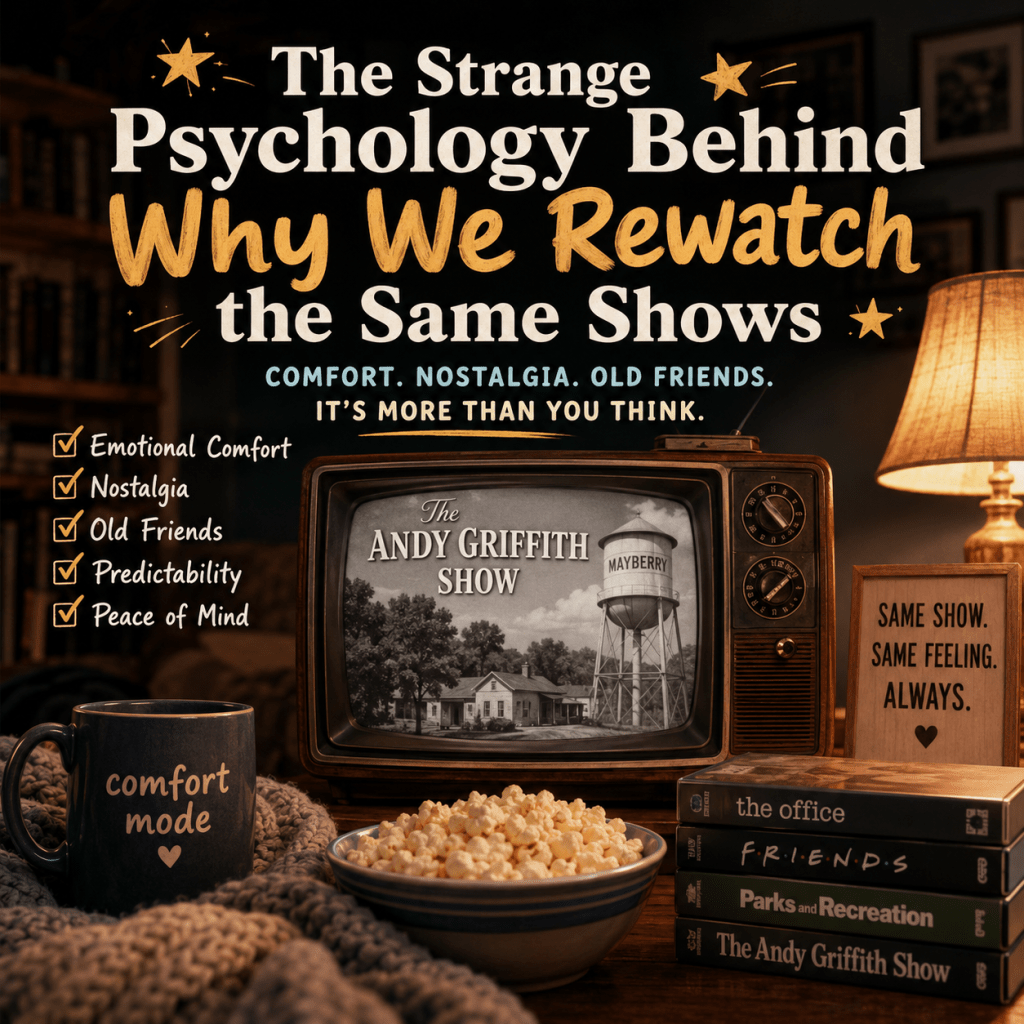 🎬 The Strange Psychology Behind Why We Rewatch the Same&nbsp;Shows