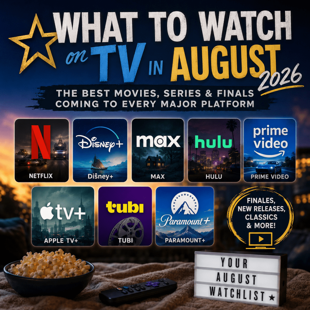⭐ What to Watch on TV in August&nbsp;2026