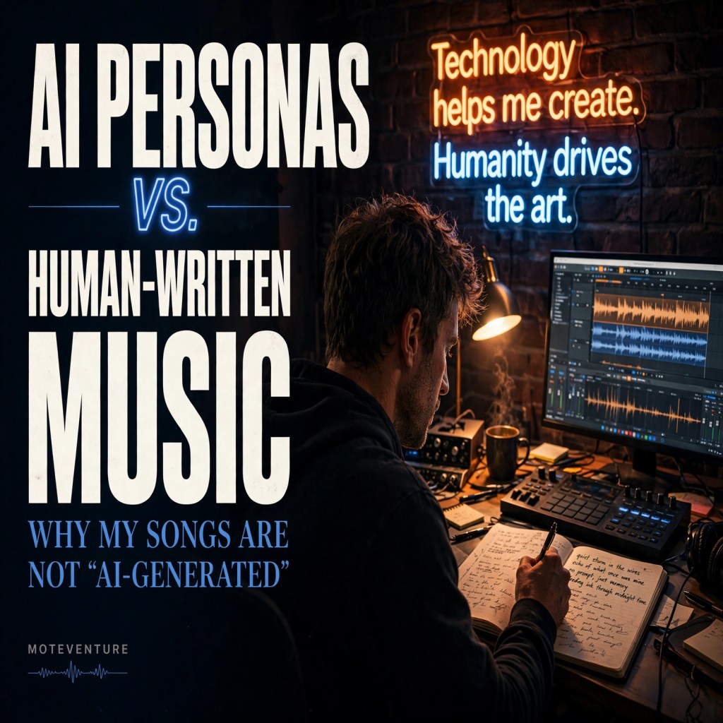 AI Personas vs. Human‑Written Music: Why My Songs Are Not&nbsp;“AI‑Generated”