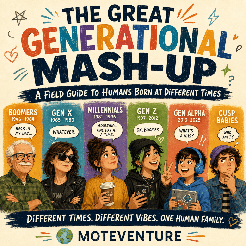The Great Generational Mash‑Up: A Field Guide to Humans Born at Different&nbsp;Times