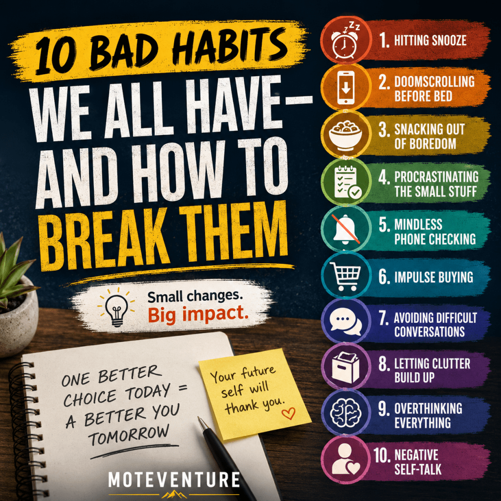The Most Common Bad Habits We All Have — And How to Finally Break&nbsp;Them