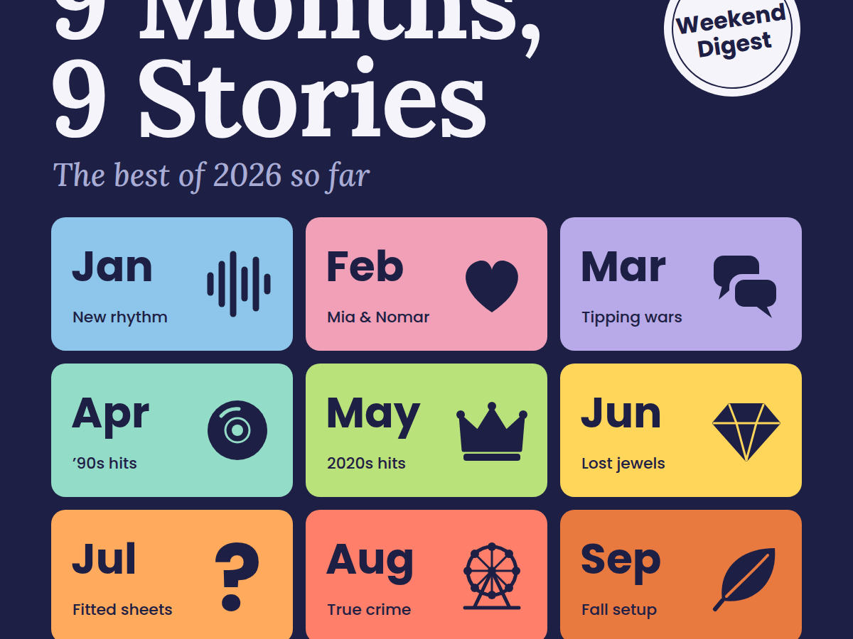 🌤️ WEEKEND DIGEST: 9 Months, 9 Stories — The Best of 2026 So&nbsp;Far
